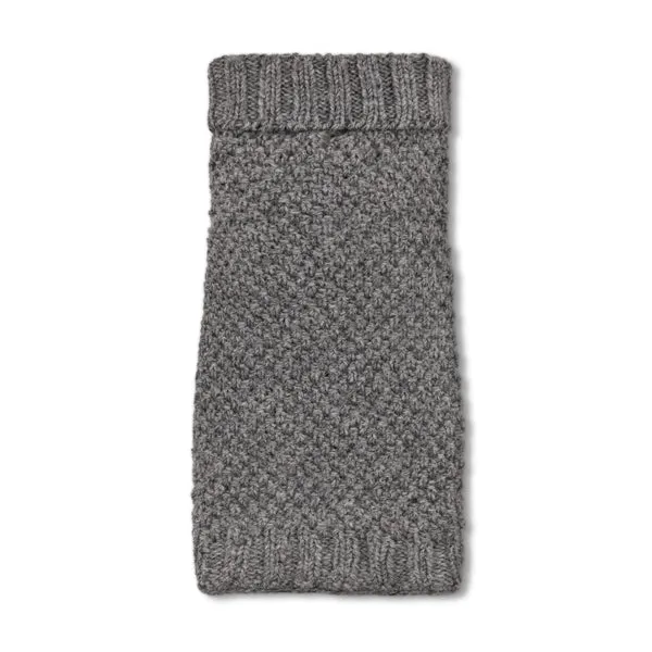 Allen Bobble Grey Hand knitted Designer Wool Dog Jumper