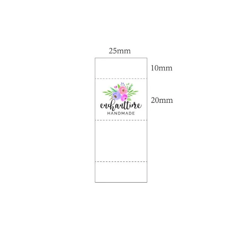 Custom Clothing Labels -  Sew on Labels - Fabric Sew in Labels - Personalized Cloth Tags for Clothes - Fold Over Cloth Labels for Handmade