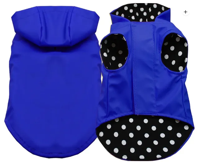 Hooded Lined Raincoats for Small to Medium Dogs and Cats