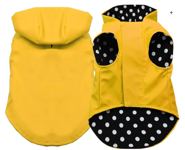 Hooded Lined Raincoats for Small to Medium Dogs and Cats