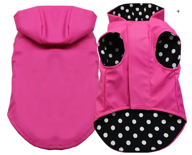 Hooded Lined Raincoats for Small to Medium Dogs and Cats