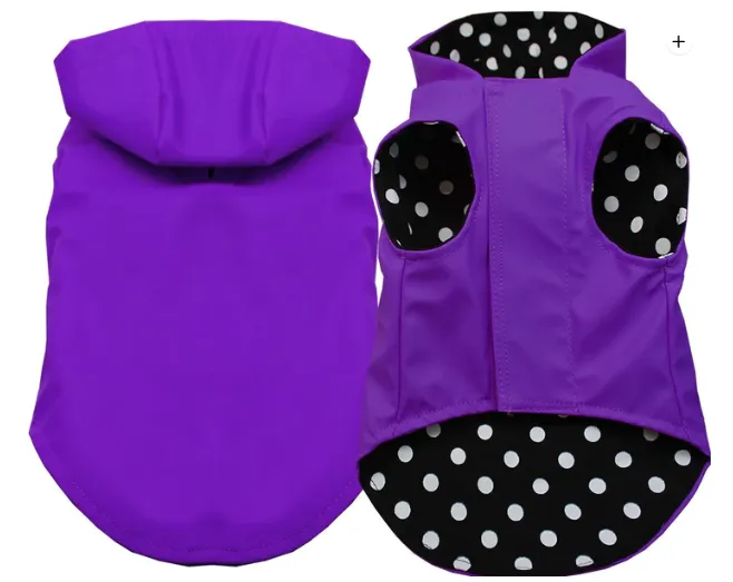 Hooded Lined Raincoats for Small to Medium Dogs and Cats