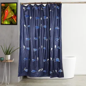 Kuber Industries Shower Curtain & Bathmat Set | Non-Slip Bath mats for Bathroom | Easy-Slide Curtains | Polyester Curtain or Bathmat for Bath Décor | XTL265-3T | 6 Pcs Set | Multicolor