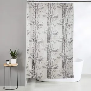 Kuber Industries Shower Curtain & Bathmat Set | Non-Slip Bath mats for Bathroom | Easy-Slide Curtains | Polyester Curtain or Bathmat for Bath Décor | YX0029-3T | 18 Pcs Set | Multicolor