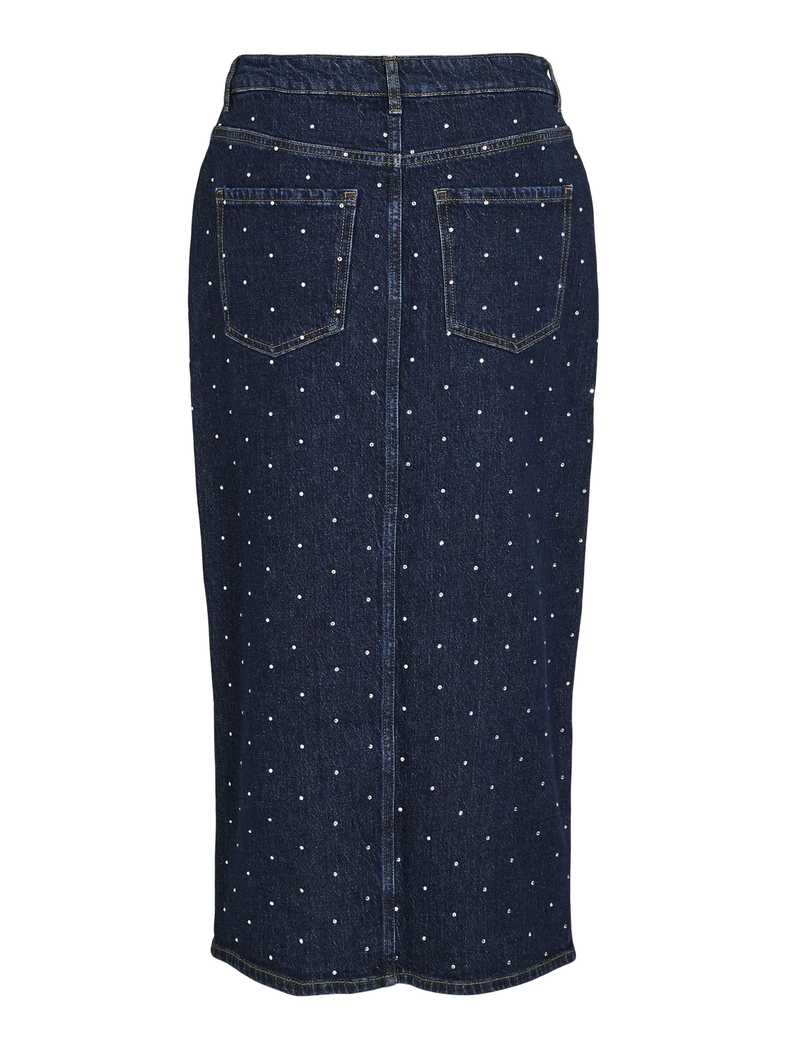 VIJAF Midi Skirt - Dark Blue Denim